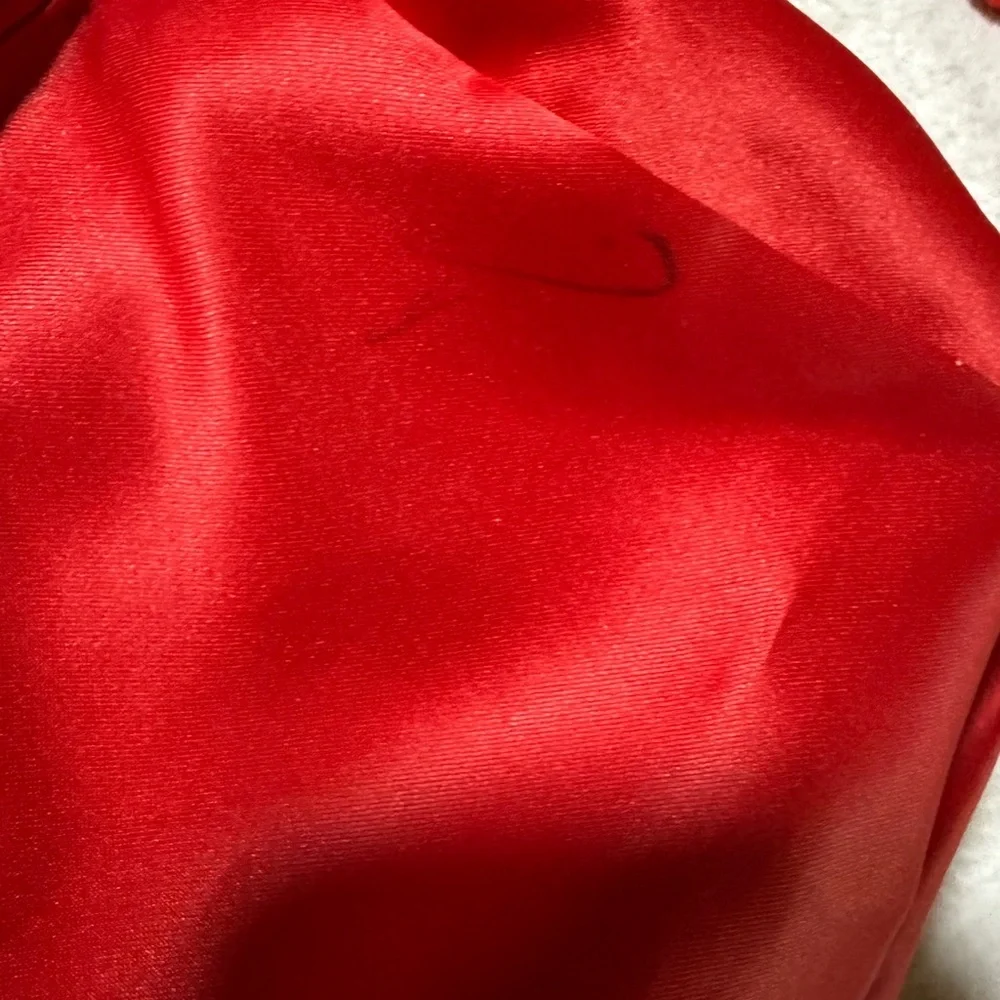 Coach Signature Canvas Tote w/ Red Coral Leather Trim – F23297 - Picture 11 of 16